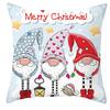 New Christmas Dwarf Pillow Cover Christmas Cute Dwarf Peach Skin Cushion Cover