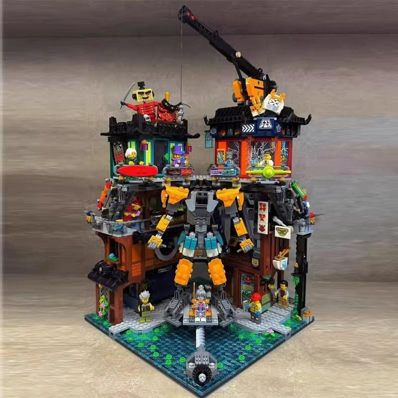 Compatible with LEGO 71837 Ninjago Ninjago Series Ninja City Workshop Building Model Assembled Building Blocks