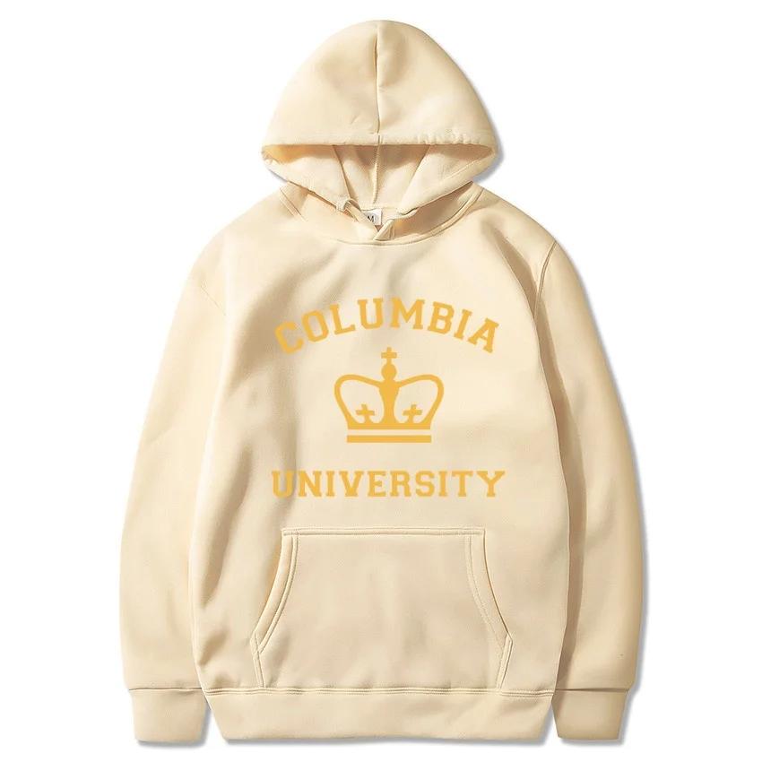 

Autumn/Winter Columbia University Printed Solid Color Hoodie Classic Top Daily Casual Hoodie Warm Street Long Sleeve Sweatshirt 3XL