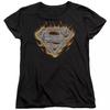 Superman "Steel Fire Shield" Women's T-Shirt