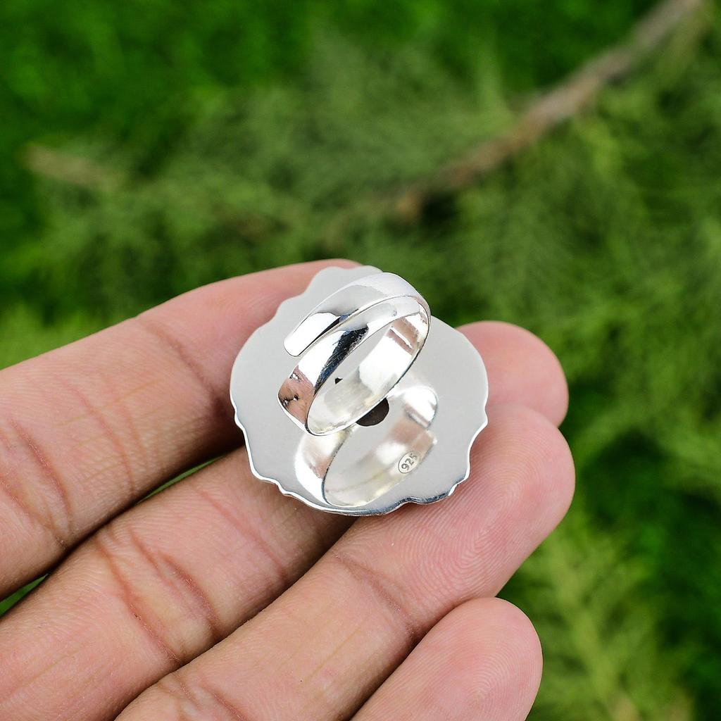 Gift For Her 925 Silver Natural Ametrine Rough Stackable Adjustable Ring
