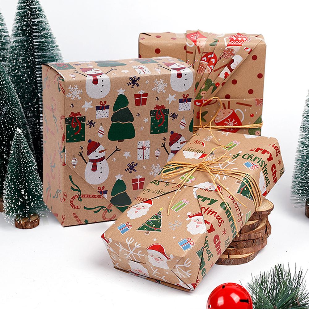 Christmas Gift Wrapping Paper Christmas Trees Handmade Paper Gift Wrapping Paper Flower Bouquet Packaging Paper
