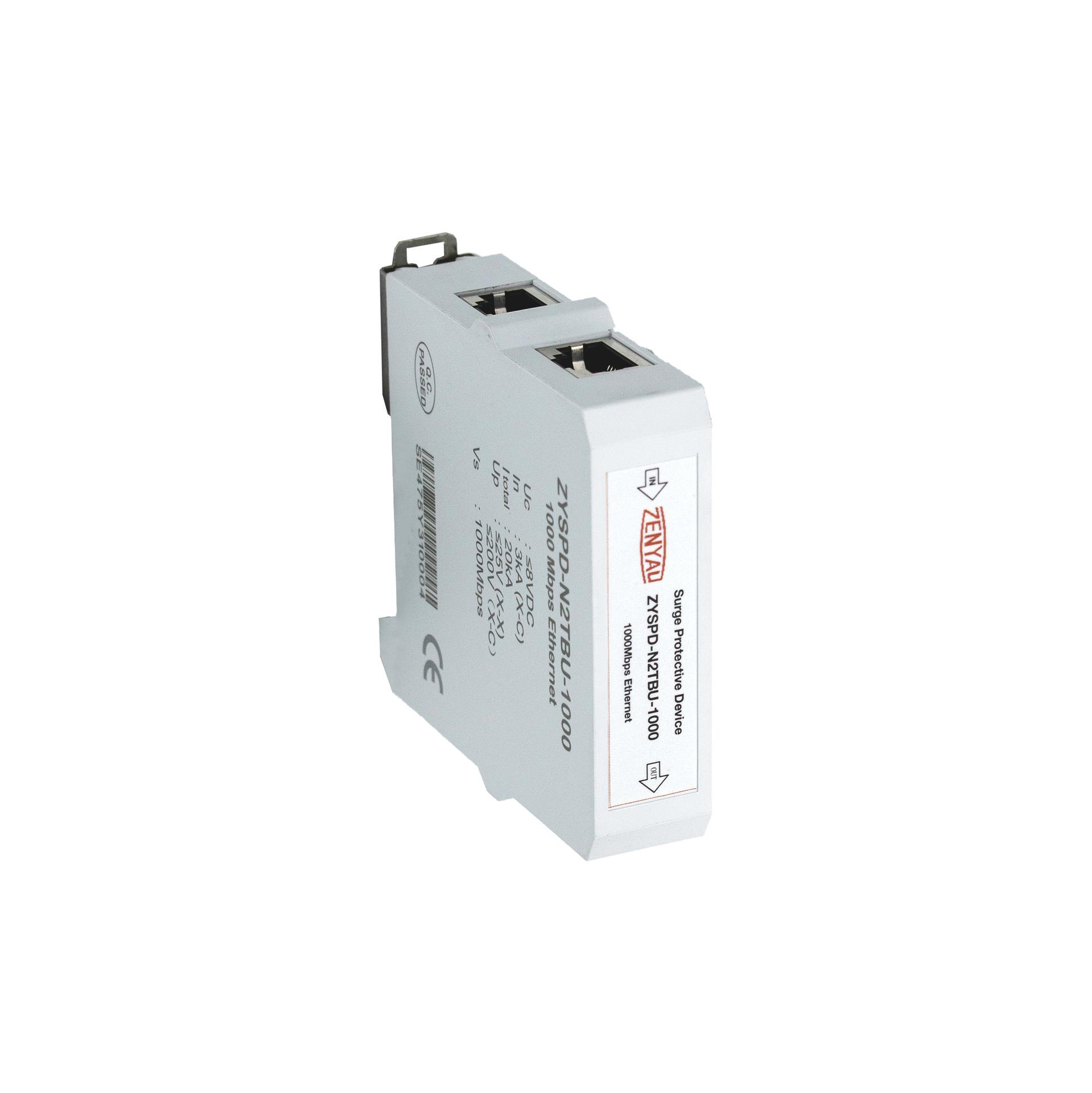 

Dual-Port Gigabit Network Surge Protector for Monitoring Cameras