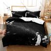 Oyasumi Punpun Fan Merch Duvet Cover + 2 Pillowcases, Exquisite Comic Art Print Bedding Set Comfortable Textile for Manga Lovers