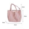 Vintage Striped Women's Shoulder Bags Large Capacity Female Reusable Shopping Bag Canvas School Girls Book Tote Handbags