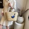 Summer new fashion trend beach bag woven vegetable basket women's bag fashion