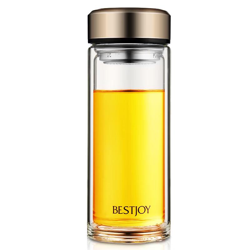 Fuguang Shixi Double-Wall Glass Tea Infuser Bottle