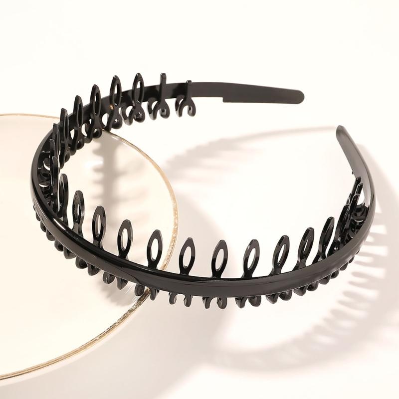 5PCS Antislip Teeth Hairband Set Fashionable Head Accessories With Strong Grip Teeth For Face Washing Various Occasion
