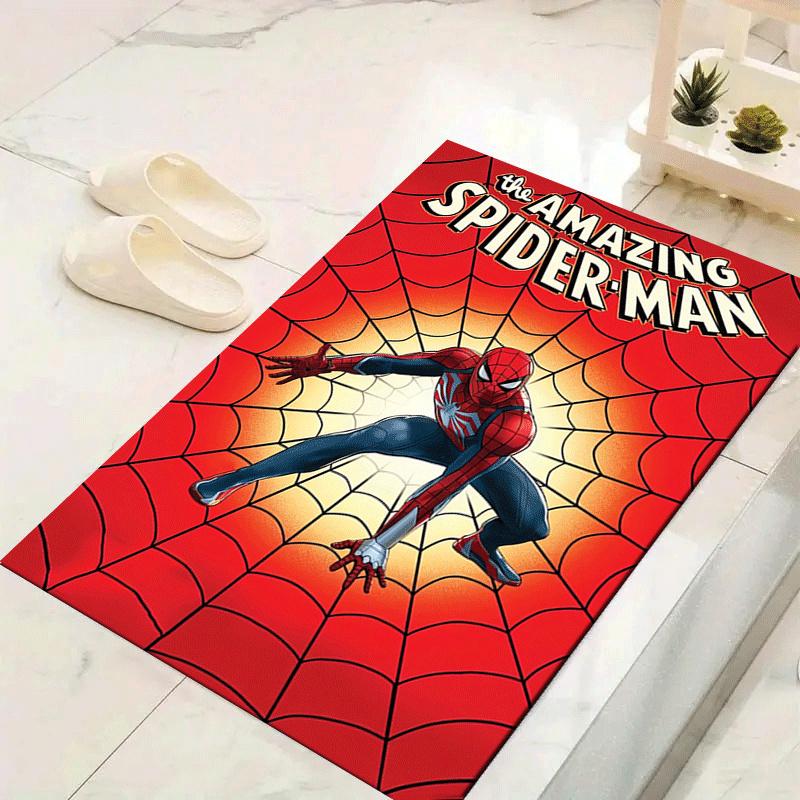 

1pc Spider-Man Pattern Area Rug Soft Flannel Floor Mat for Living Room,Office,Bedroom and Carpet 60cm by 90cm