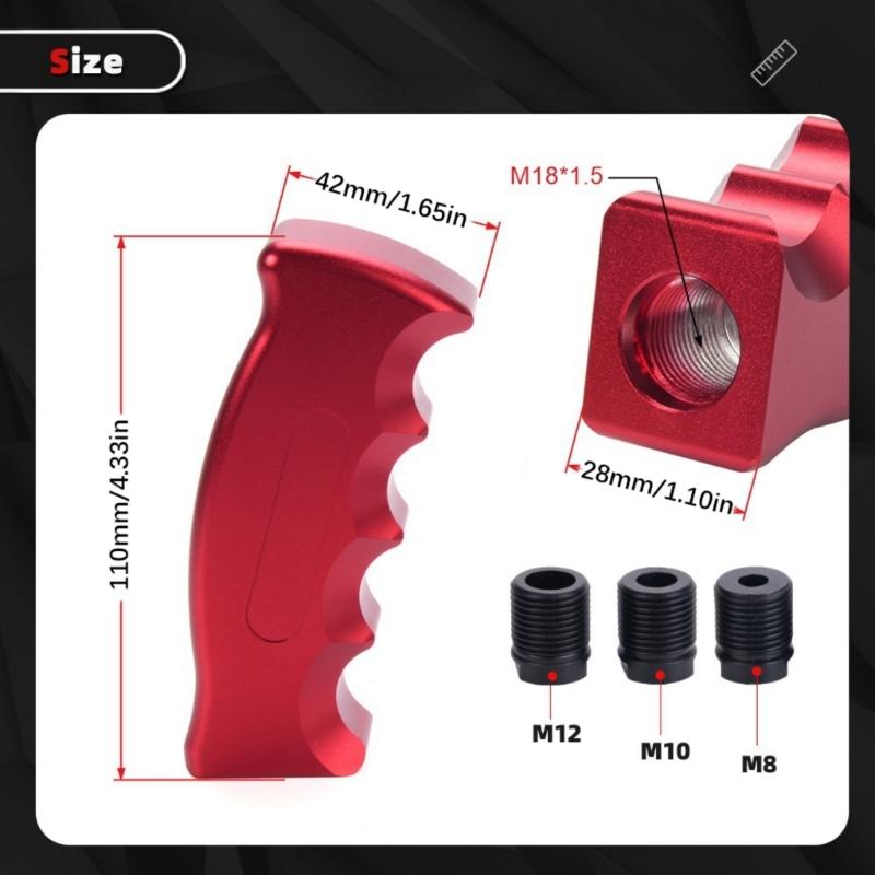 Premium Alloy Gear Shifting Knob With Universal Compatibility For Most Vehicles And Tool Free Installation For Quick Setup
