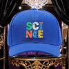 Colorful Science Print Baseball Cap Unisex Adjustable Polyester Curved Brim Casual Outdoor Hat