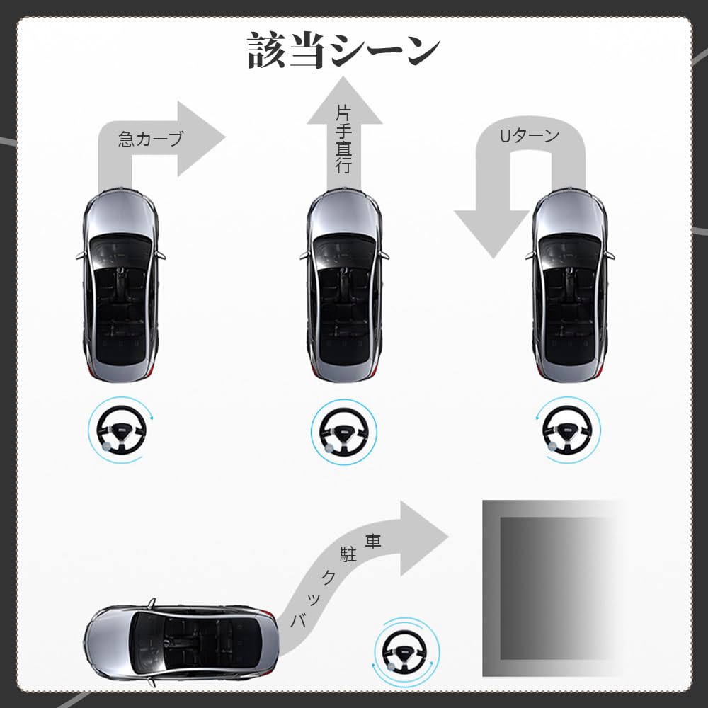 LONGAIXIN Steering Wheel Spinner Handle Spinner, Anti-slip, Built-in Quiet Bearings, Easy To Drive, Rotation