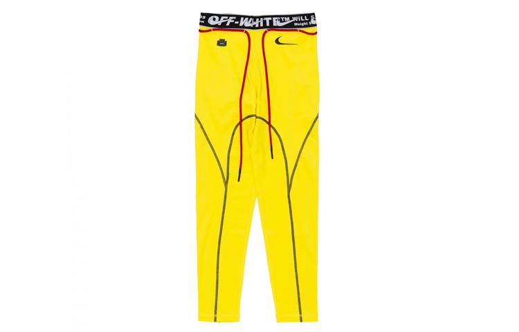 Nike Women s X Off White Pro Tights  Opti Yellow  CN5574-731 L