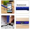 Multi-function Tool Pen Spirit Level Scale Touch Screen 6 in1 Metal 1.0mm Ballpoint Pen Multifunctional Metal Pen Screwdriver Black Ink