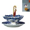 Umbrella Shape Strainer Blue and White Porcelain Tea Infuser For Tea Ceremonies And Everyday Brewing