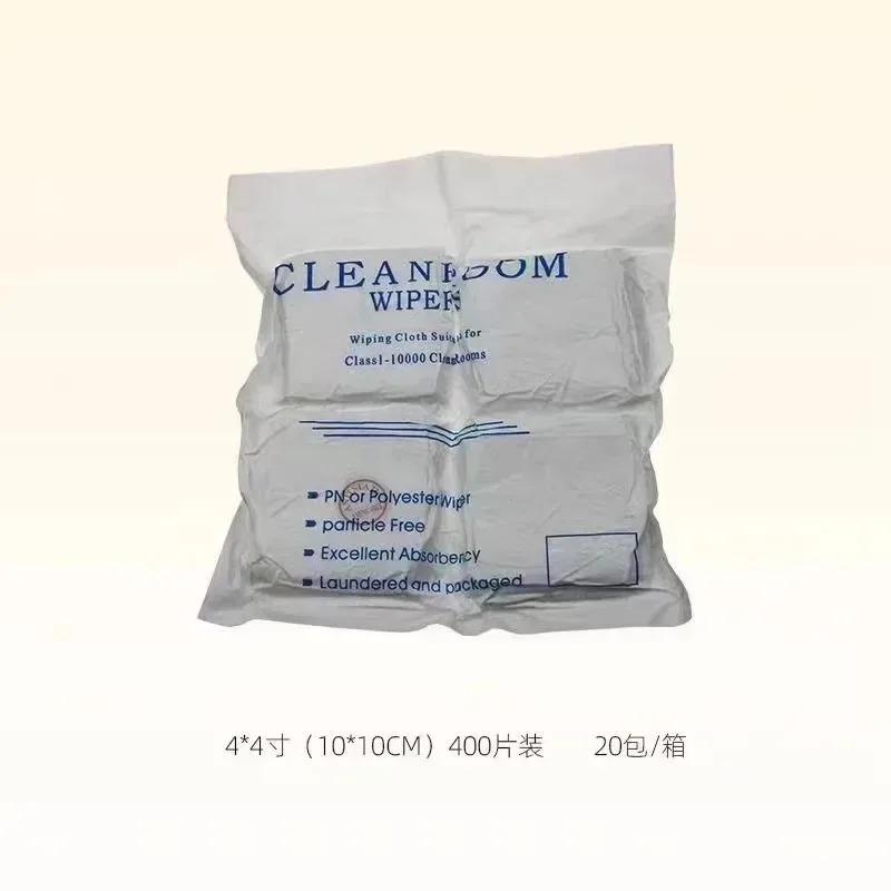 400pcs 100x100mm Cleanroom Wipers Non Dust Cloth Dust Free For Tablet Phone Repair Tool
