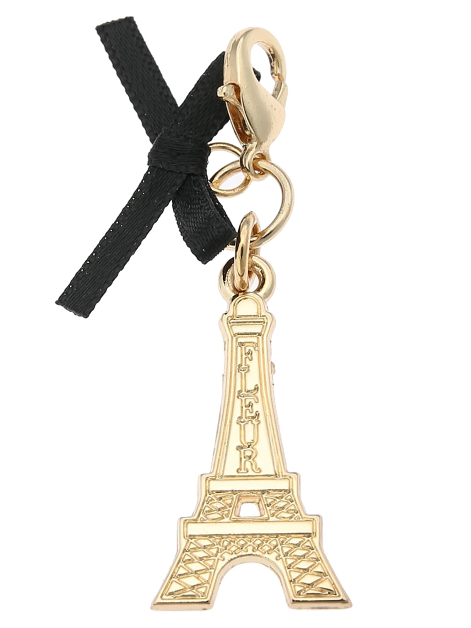 

de Charm Eiffel Tower Charm for Women 8A42FBJ0500 Black [Maison Fleur] чорний