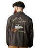 Schott VIETNAM JACKET OUR FEATHER IS OUR PAST, Men's, Size S, 410, Charcoal, 782-4252007