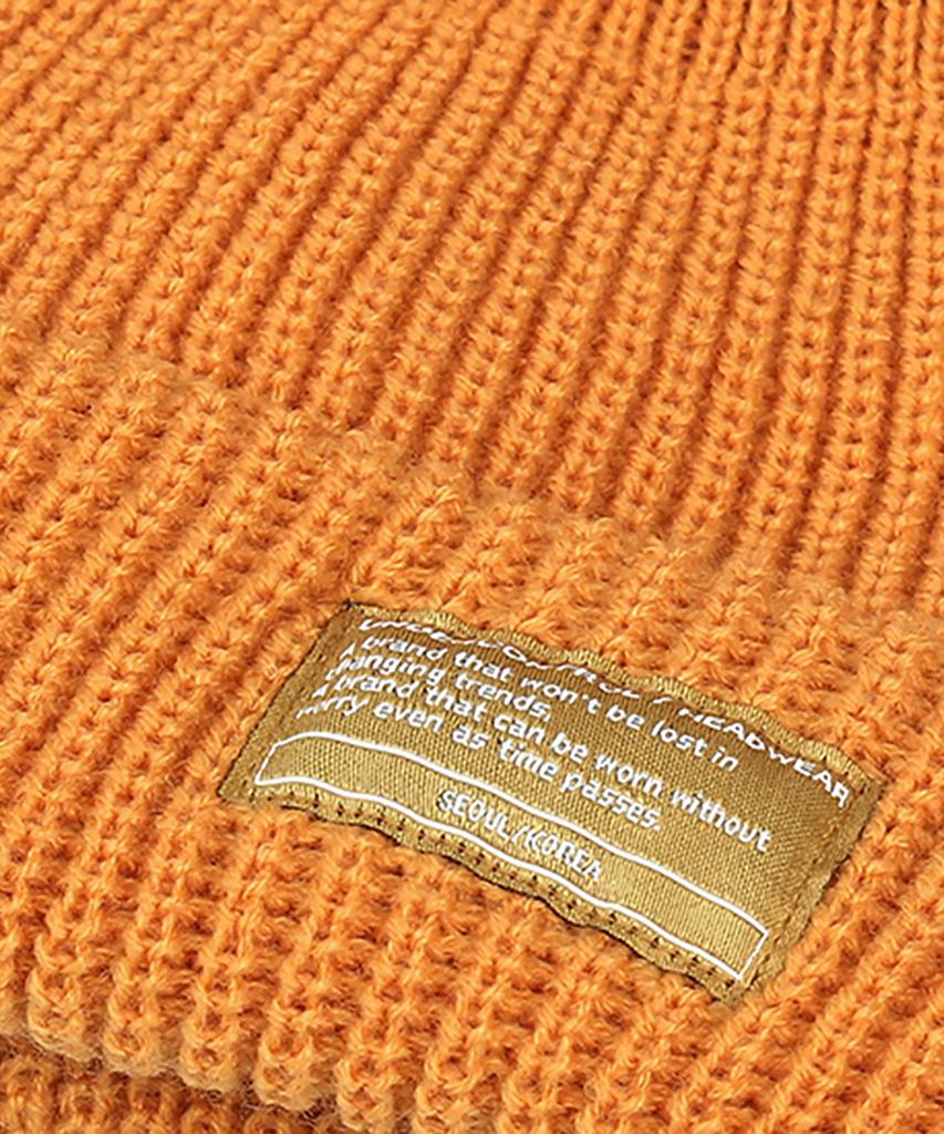 Eondeokeonteulol Winter Short Beanie Beanie / Monk Fit / Mustard