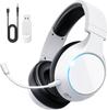 YPBDAN Gaming Wireless Connection with Stereo Enhanced Noise 60H Continuous Compatible with and Xbox Headset, 2.4G/Bluetooth 5.3/Wired 3-Way Mic,