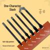 Black Flower Handle Flat Punch for DIY Leather Goods Magnetic Buckle Installation.