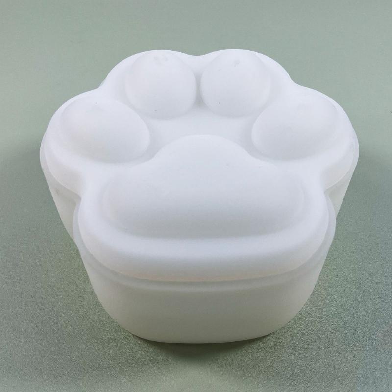 Cat Paw Shape Box Epoxy Molds Silicone Jar Resin Molds for DIY Cat Claw Storage Box Personalize Cat Claw Organizer Molds