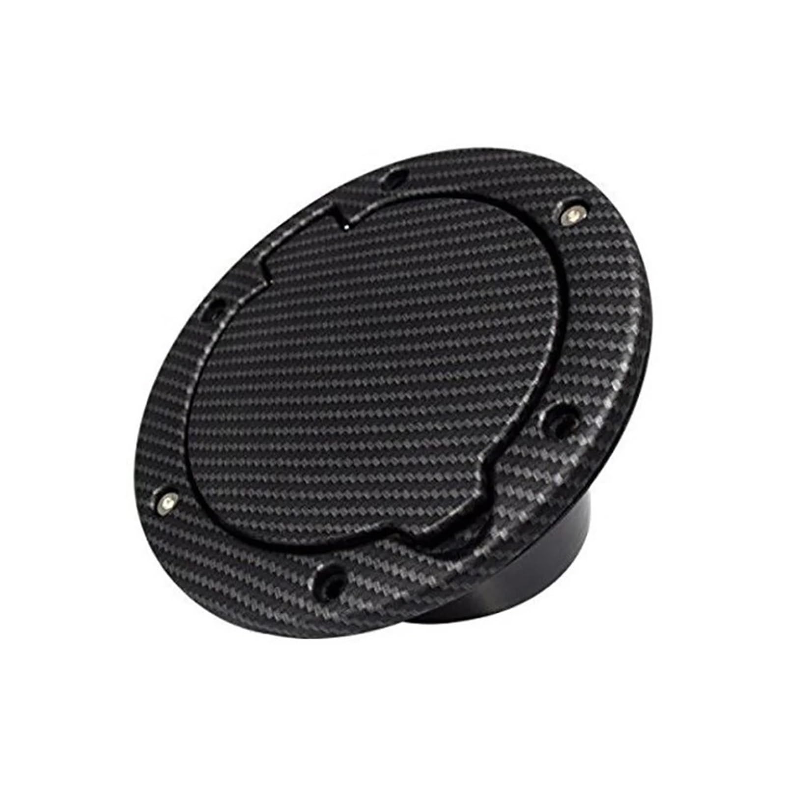 Fuel Tank Filler Cap, Car Fuel Tank Gas Cap Cover Black Carbon Fiber Steel One size