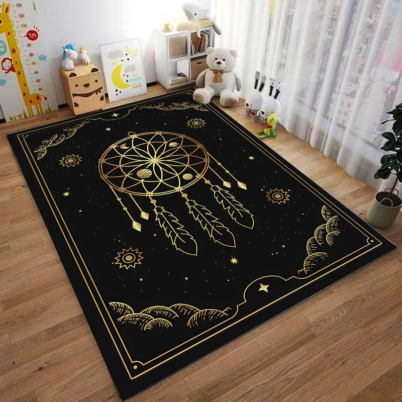 Dreamcatcher Pattern Carpet Suitable As a Non-slip Mat for the Living Room or Bedroom Sofa