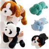 30-50cm Desene Animate Drăguț Animal Culcat Păpușă de Pluș Pernă Panda Dinozaur Hipopotam Câine Jucărie de Pluș Decorațiune pentru Casă Cadou Pentru Copii