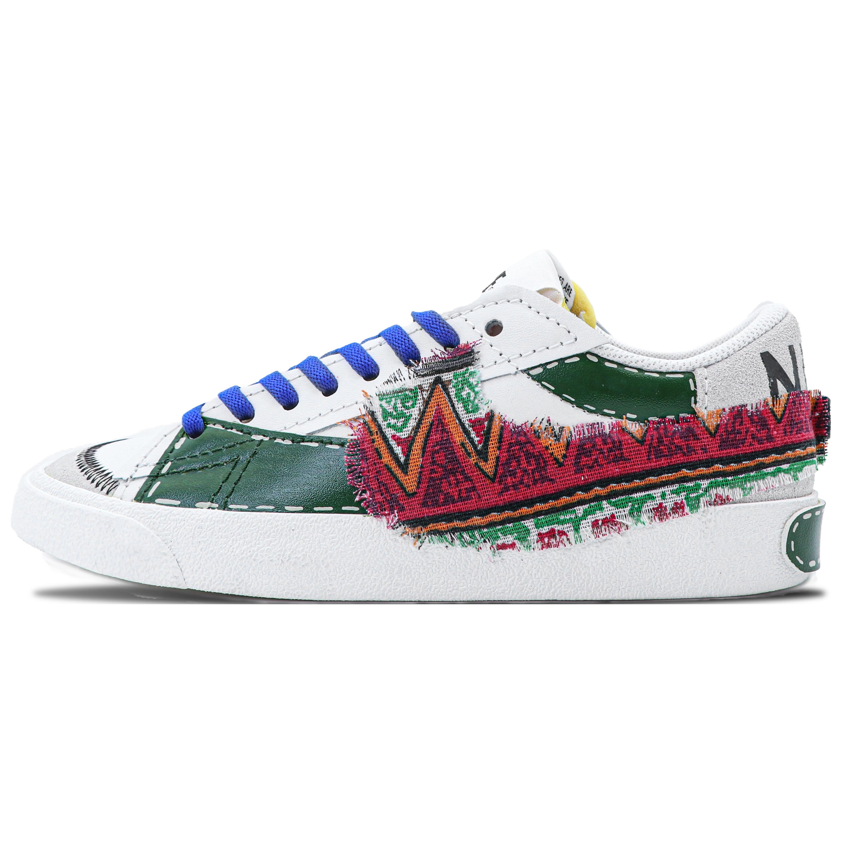 

Nike Blazer Slip Resistant Abrasion Resistant Low top Skateboard Shoes Men s White Green DN2158-101(Team147-) 44.5