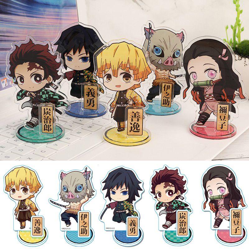 Vibrant Demon Slayer Kimetsu No Yaiba Acrylic Keychain Keyring Featuring Kamado Tanjirou