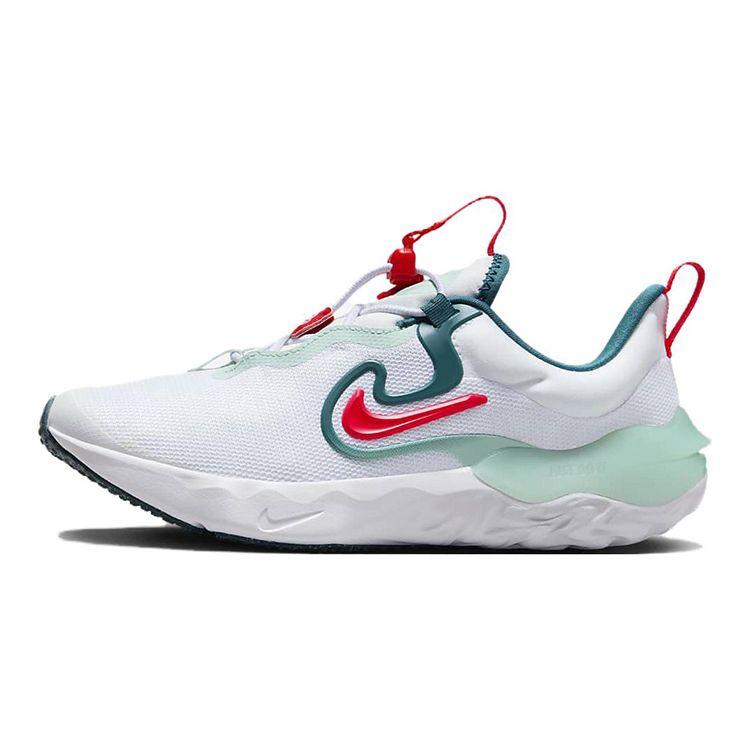 

Nike Run Flow DR0472-101 GS White Jade Ice Kids Slip-On Running Shoes 38.5