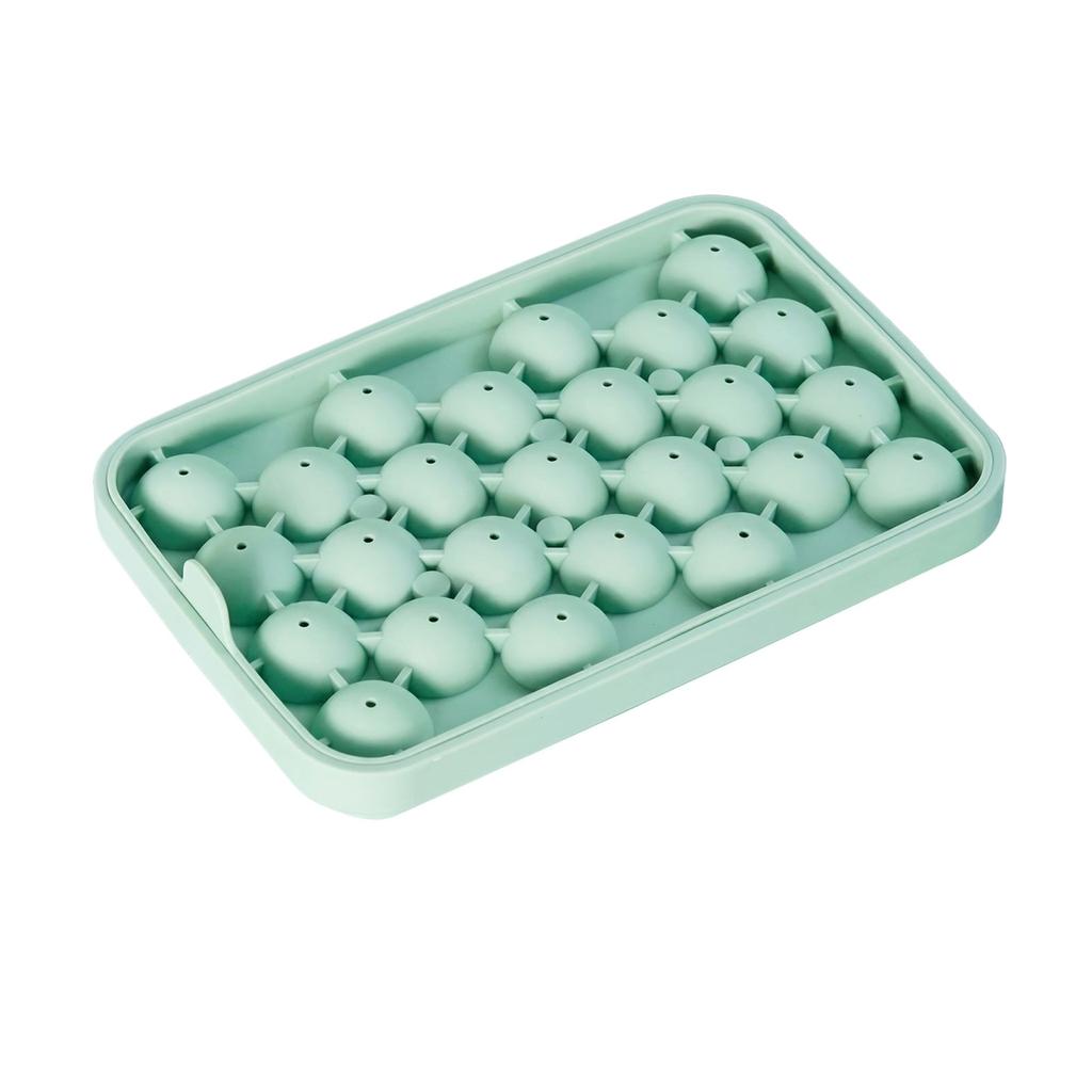 Silicone Ice Ball Mold with Lid 2 5cm Diameter Ice Sphere Maker Creative Round Ice Cube Tray for Drinks and Cocktails