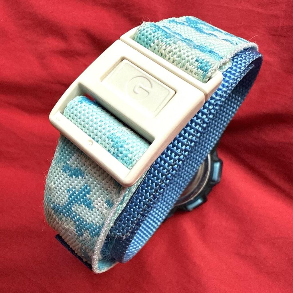 CASIO Masai Mara EL Lion Parent and Child Masai Mara Bezel Blue Stylish Camouflage Belt BG-350 BABY-G Dyed