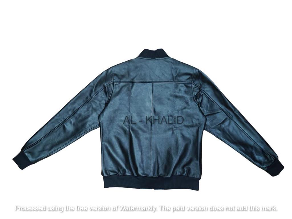 Chaqueta de Mujer Negra de Cuero Suave Hecha a Mano Estilo Bomber Piel de Cordero Genuina Biker