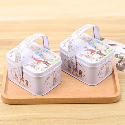 Tinplate Small With Lids Suitcase For Wedding Candy Cookie Gift Box Storage Box Storage Can Organizer Box