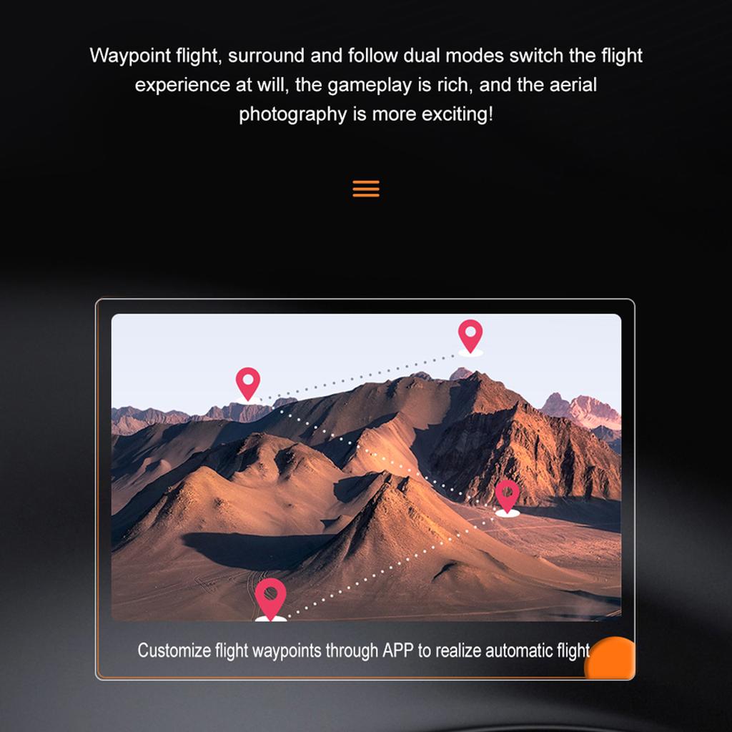 Remote Control Mini Drone with Dual Camera 4K Foldable  Headless Quadcopter with Obstacle Avoidance