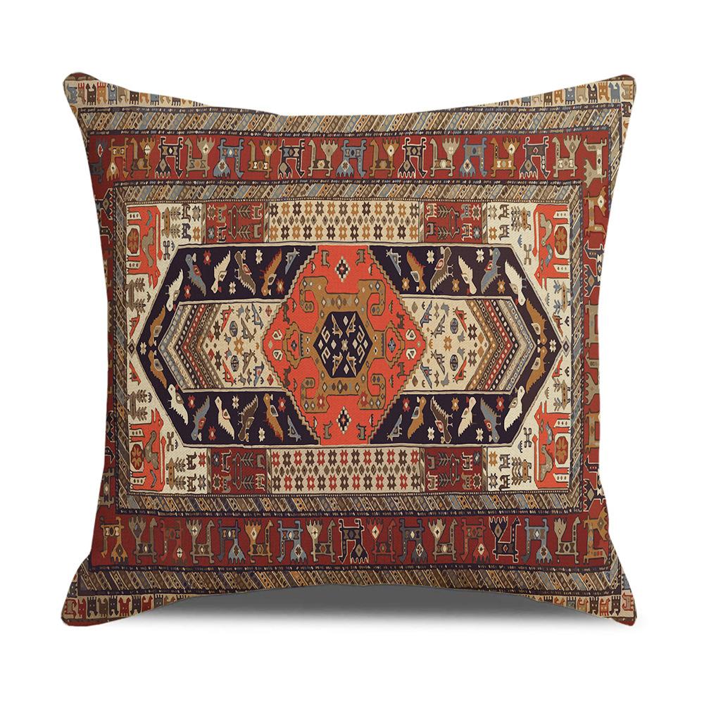 

Новая турецкая ретро европейского стиля льняная наволочка Товары для дома Декоративная наволочка Премиальное качество Долговечность 45 * 45Cm (excluding pillow core)