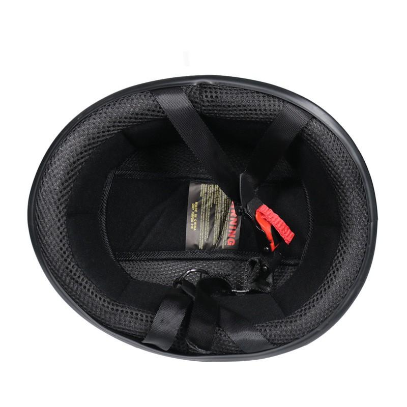 Lightweight Open-Face Motorcycle Helmet Men Women ABS Material Retro Style Full-Season Scooter Riding