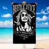 Quick Dry Beach Towel Beetlejuice Pattern, Lightweight Absorbent Towel for Pool Beach Vacation Use