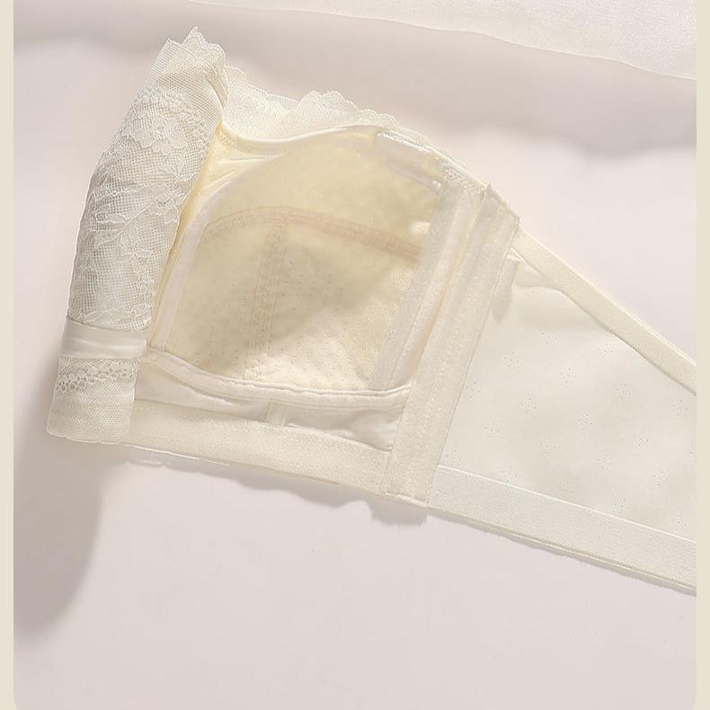 Summer Strapless Bra for Women Invisible Back Wrapped Chest and Tied Chest Plus Size Bra