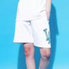 New MLB Mlb Cashew Flower Casual Shorts Unisex White 3ASPI0133-07WHS