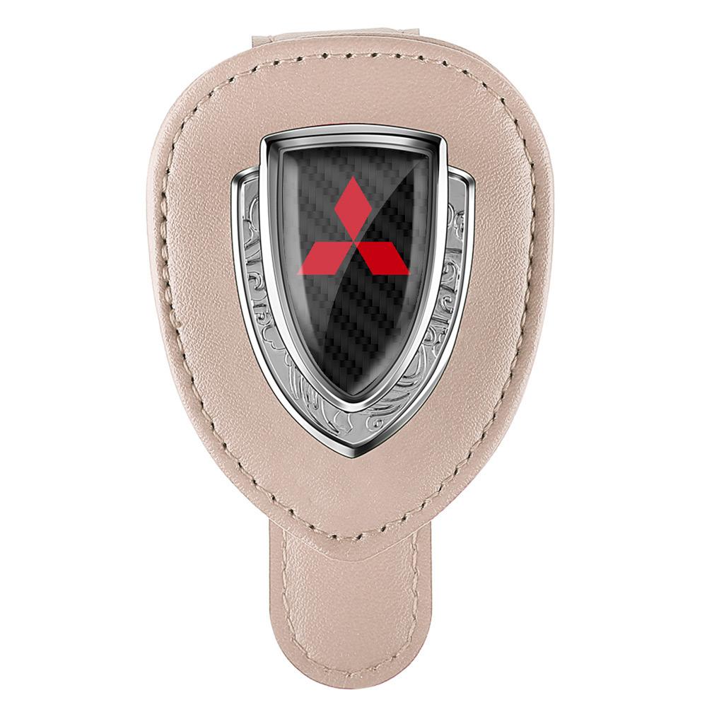 

Car Sun Visor Clip Glasses Cards Case Auto Sunglasses Visor Glasses Holder car accessories For Mitsubishi Outlander Lancer Asx