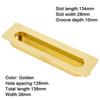 Brand New High Quality Cabinet Handle With Screws Zinc Alloy 1 Pc Concealed Handle For Furniture Slotted Recessed Handle