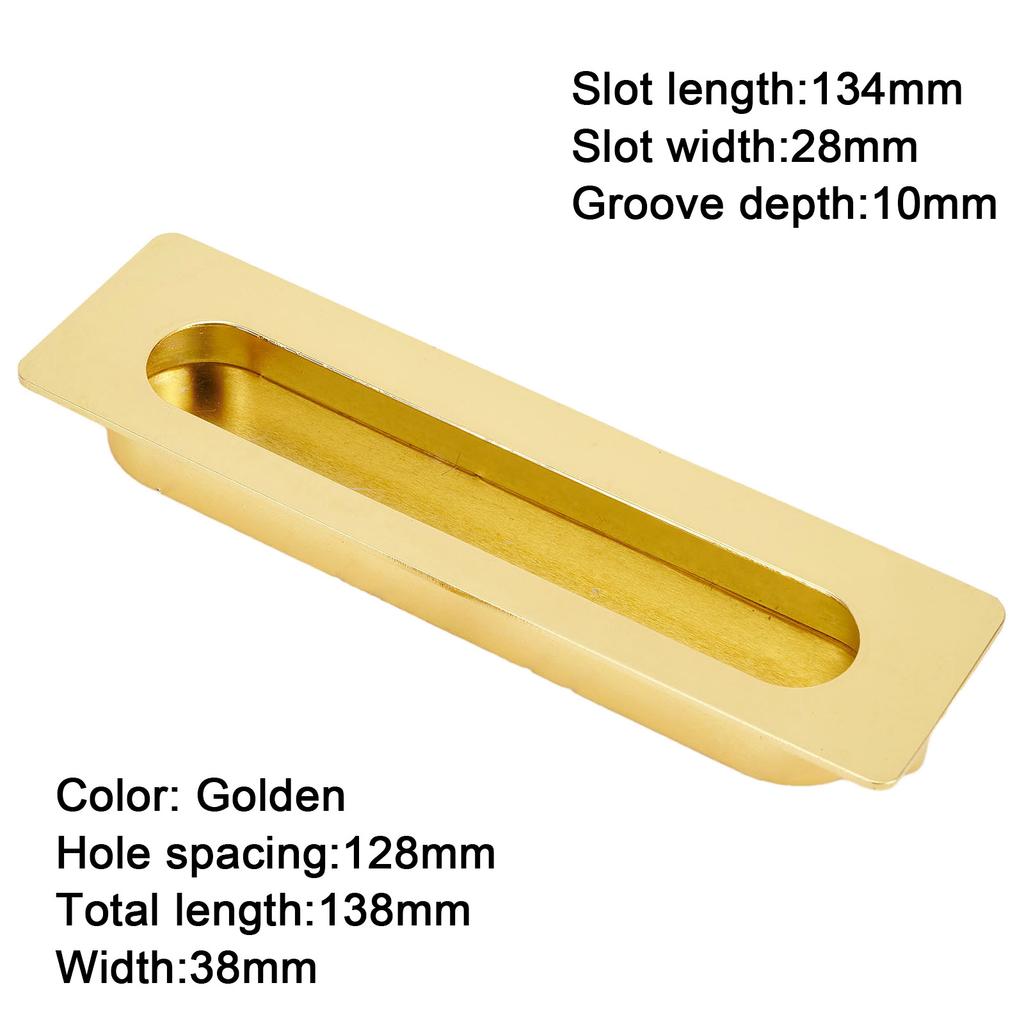 Brand New High Quality Cabinet Handle With Screws Zinc Alloy 1 Pc Concealed Handle For Furniture Slotted Recessed Handle