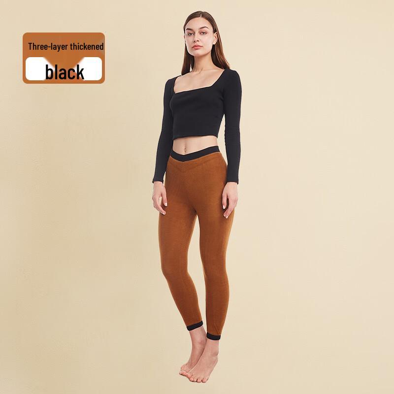 Muqingqing Men's Thickened Slim Fit Thermal Pants