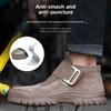 Anti Spark Welding Shoes for Welder Anti Scalding Suede Safety Shoes for Work Anti Smashing  Anti Puncture Working Shoes for Men