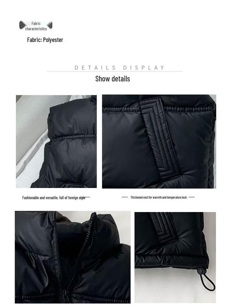 Kinder Wasserdichte Warme Weste: Herbst/Winter Dickes Lammfell Ärmellose Jacke mit Stehkragen für Jungen und Mädchen.