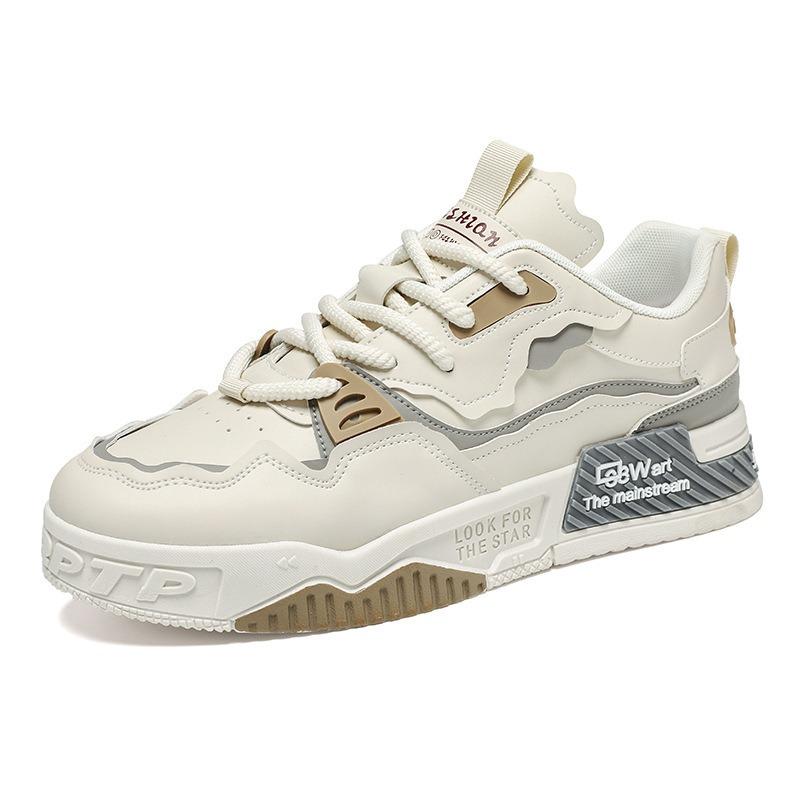 Autumn Men's Shoes New Breathable Little White Shoes Men's Trend Versatile Platform Sports Casual Board Shoes Trendy Shoes