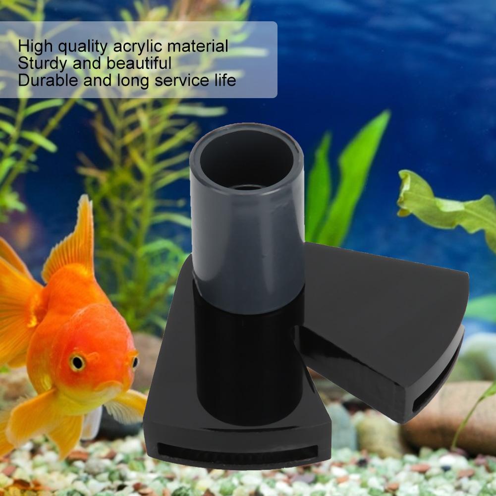 Acrylic 360 Degrees Adjustable Aquarium Double Flat Duckbill Nozzle Water Flow Accelerator Fish Tanks Accessory